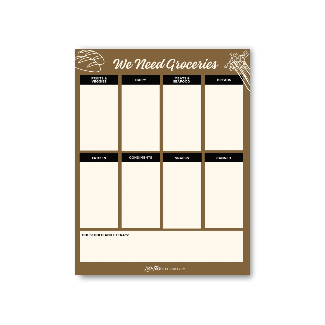 We Need Groceries - NOTEPAD (Mini)