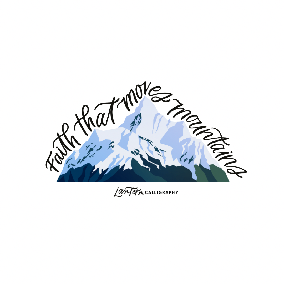 Faith moves mountains - STICKER
