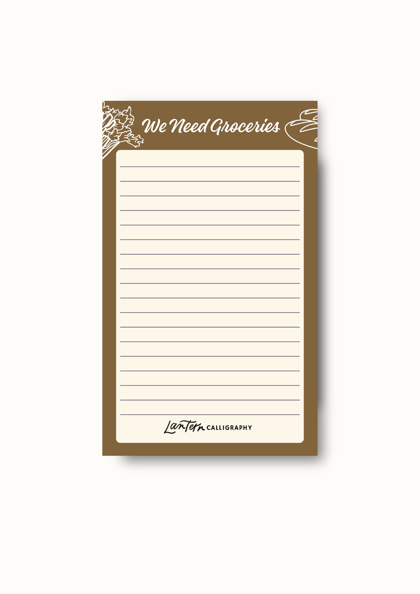 We Need Groceries - NOTEPAD (Large)