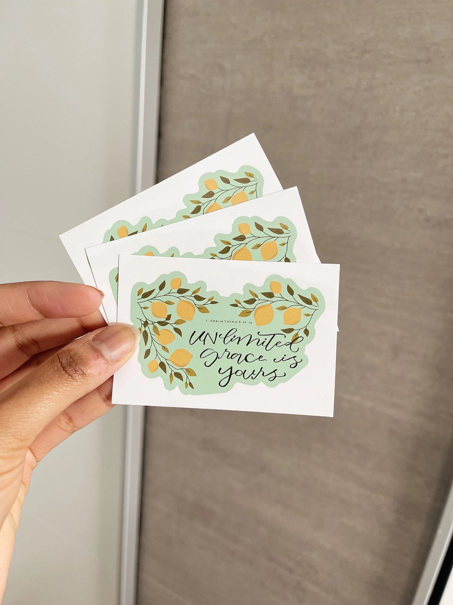 Unlimited grace is yours - STICKER