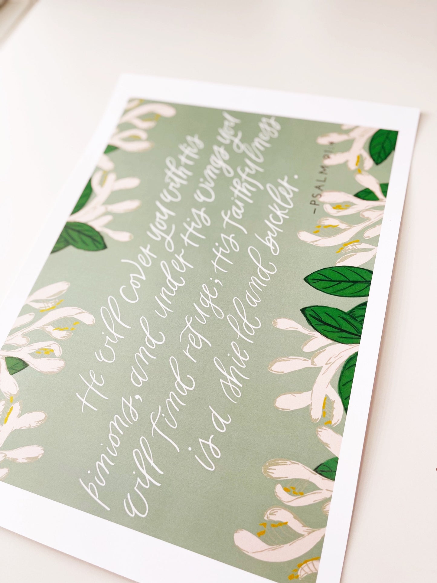 Psalm 91:4 - ART PRINT