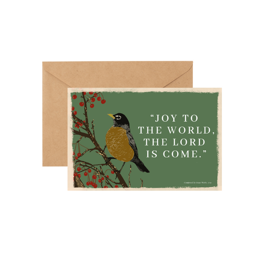 Joy to the World - CHRISTMAS CARD w/ ENVELOPE