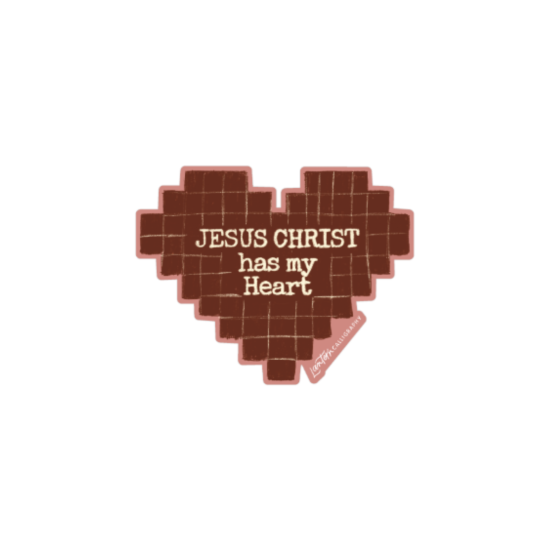 Jesus has my Heart - STICKER