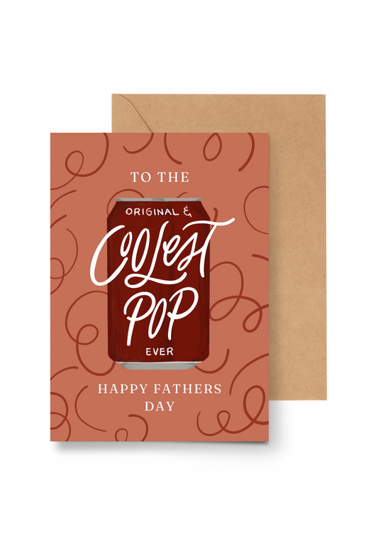 Coolest Pop - GREETING CARD w/ ENVELOPE