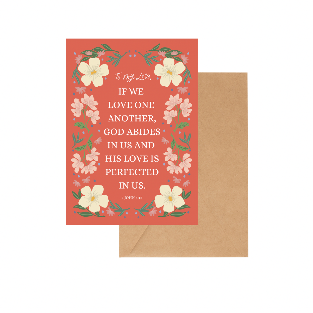 God’s Perfect Love - GREETING CARD w/ ENVELOPE