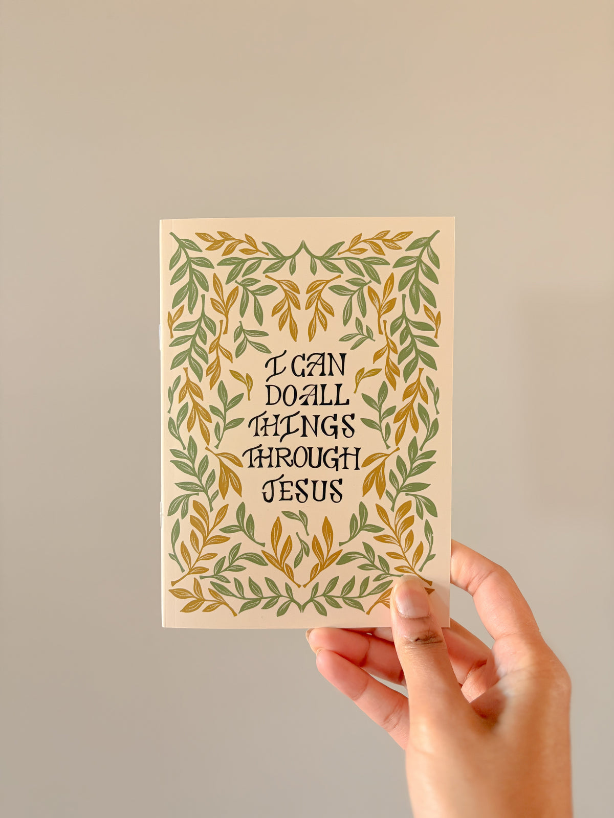 All things through Jesus - NOTEBOOK