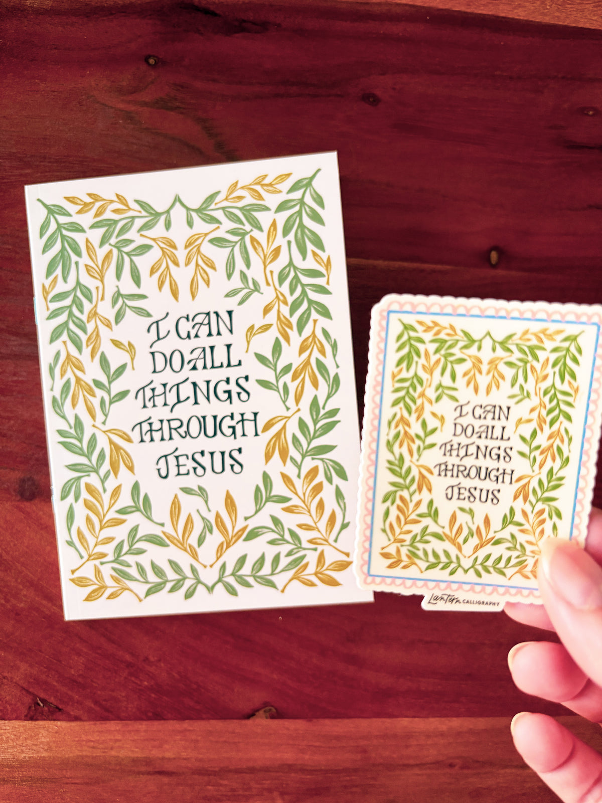 All things through Jesus - STICKER