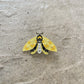 Yellow, Black and White Butterfly - ENAMEL PIN