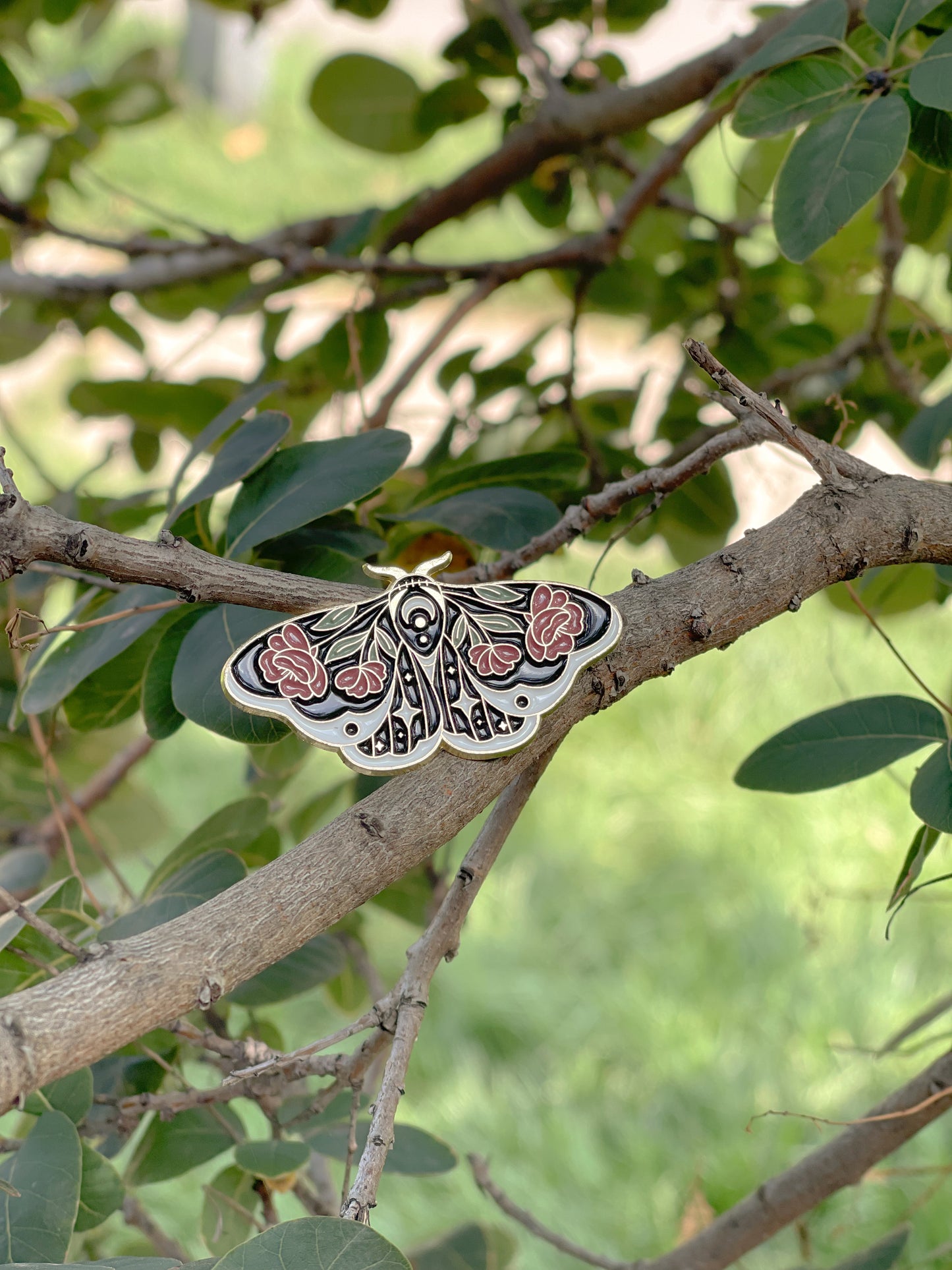 Red, Black and Green Butterfly - ENAMEL PIN