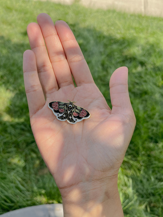 Red, Black and Green Butterfly - ENAMEL PIN