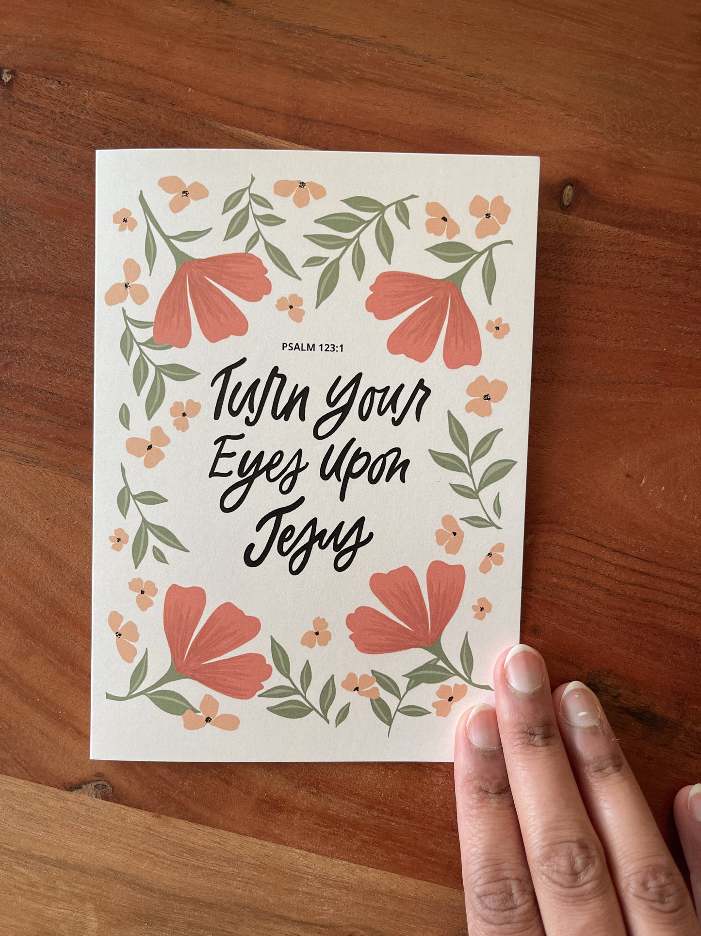 Turn your eyes upon Jesus - GREETING CARD w/ ENVELOPE