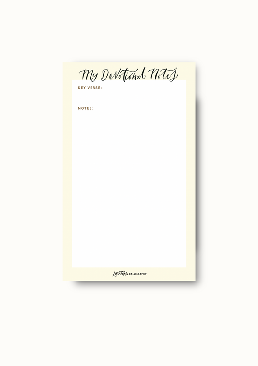 Devotional Notes (GENERIC) - NOTEPAD