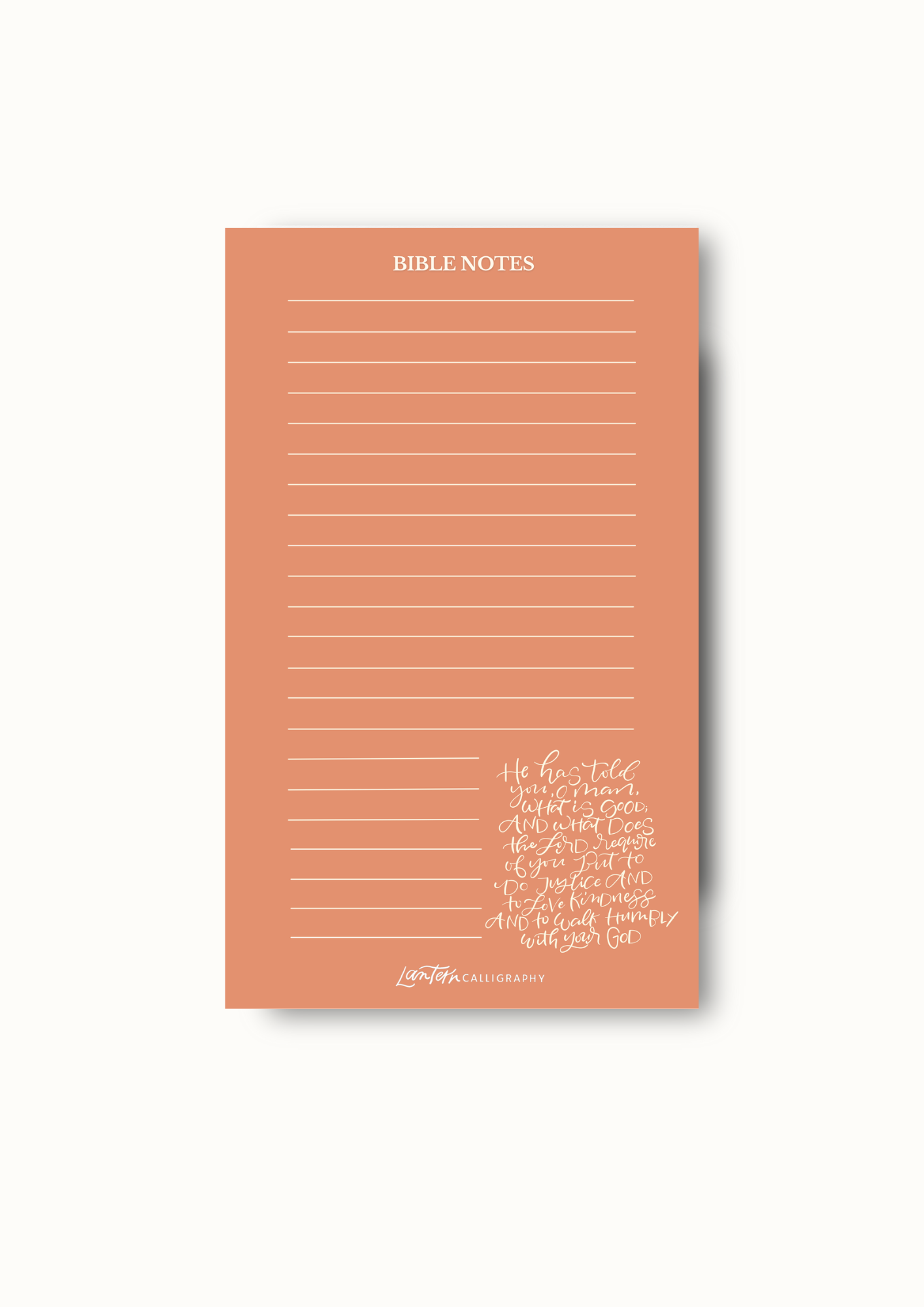 Bible Paper Note Bible Notes - NOTEPAD – LanternCalligraphy