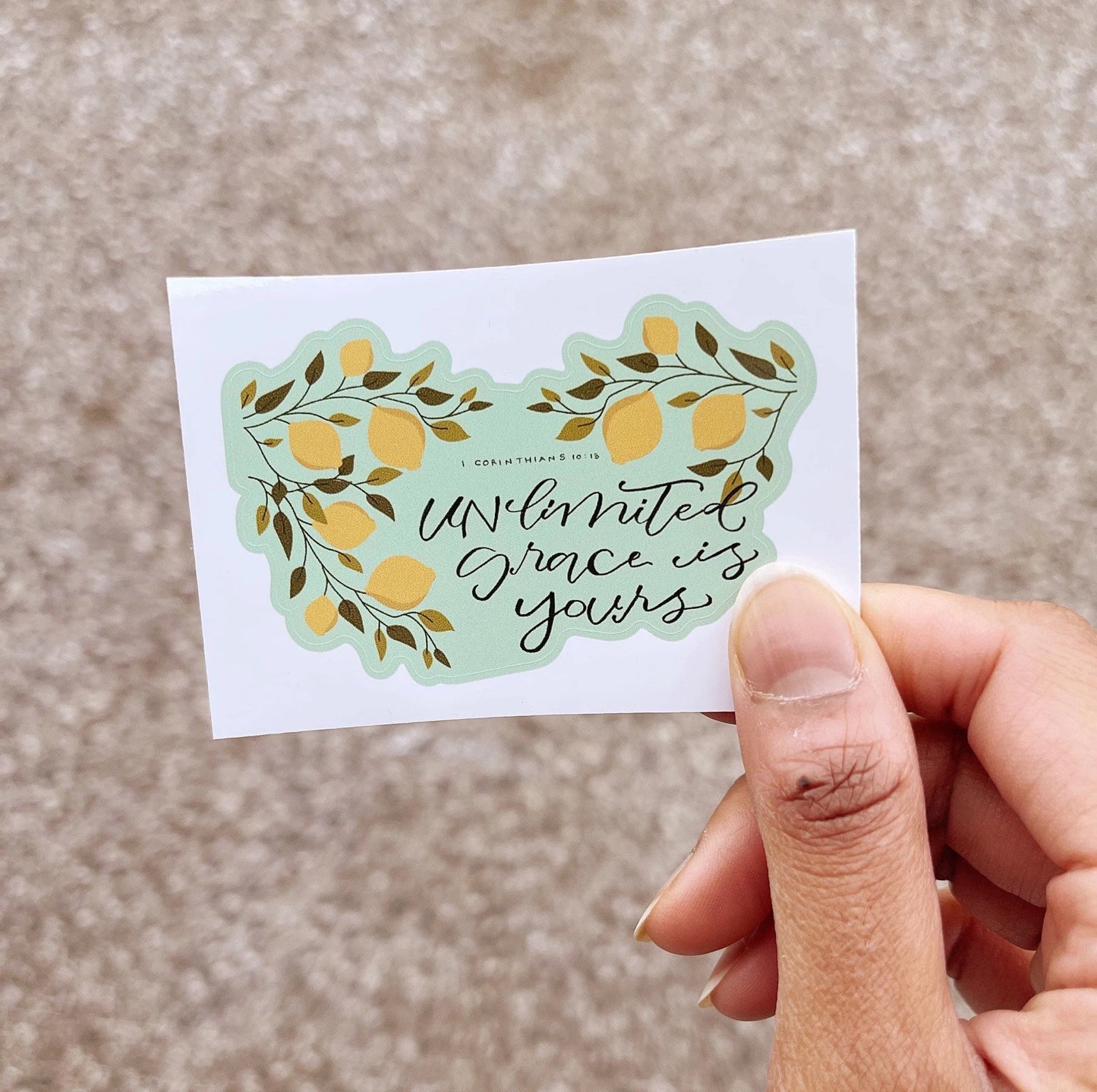 Unlimited grace is yours - STICKER