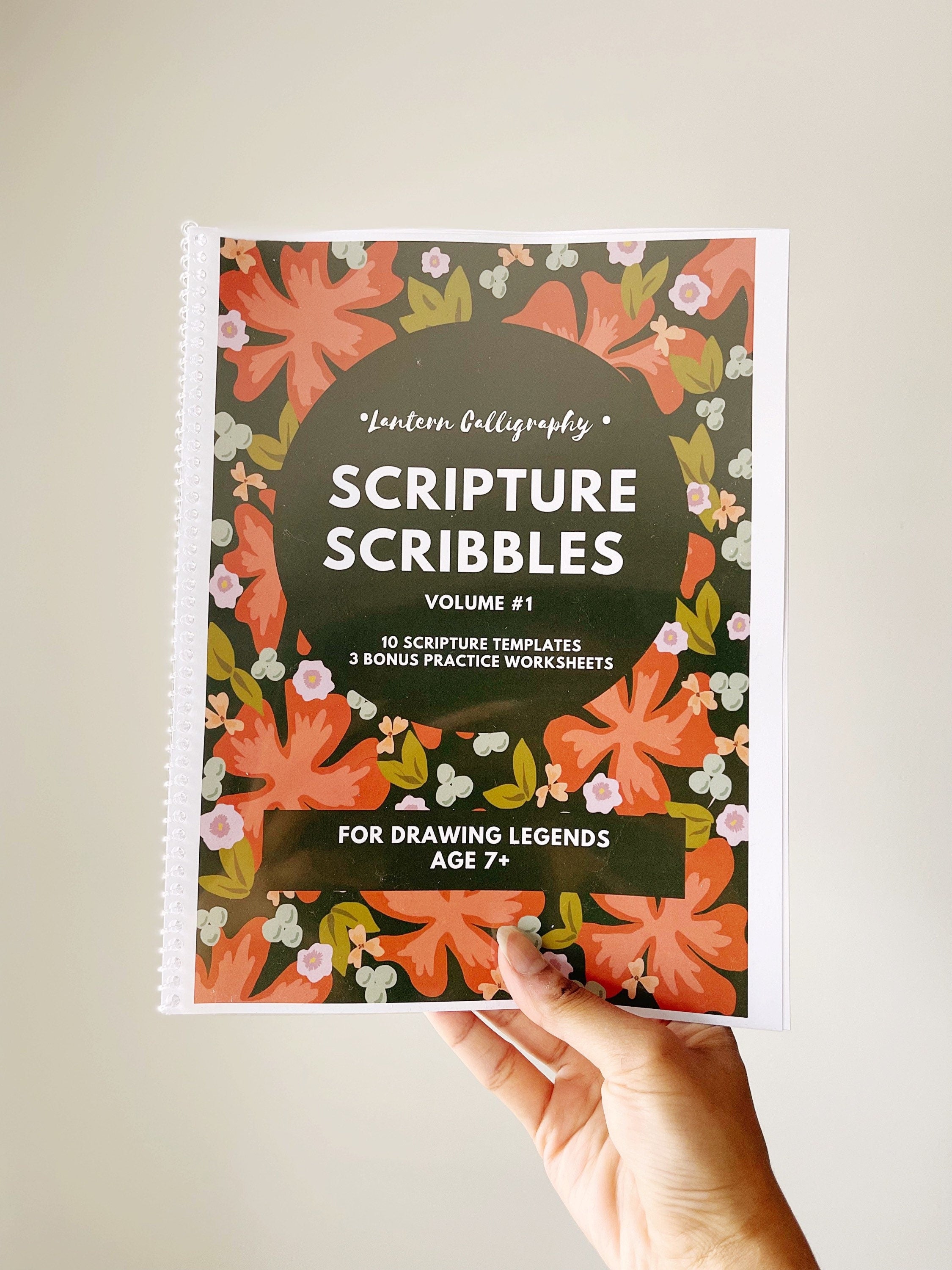 Scripture Scribbles Volume 1 - CURSIVE LETTERING BOOK – LanternCalligraphy