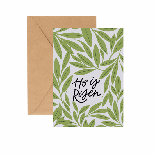 He is Risen - GREETING CARD w/ ENVELOPE