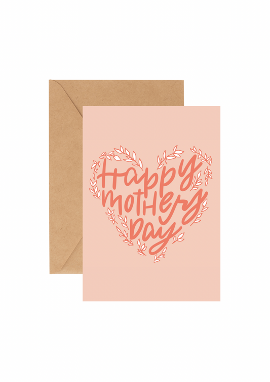 Heartful Happy Mother’s Day - GREETING CARD w/ ENVELOPE