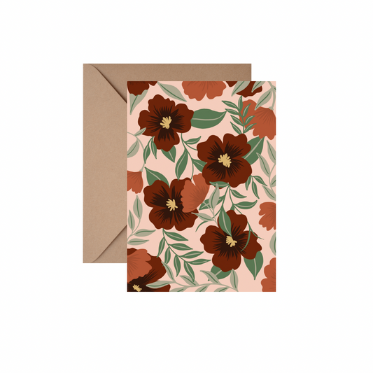 Generic Floral - GREETING CARD w/ ENVELOPE