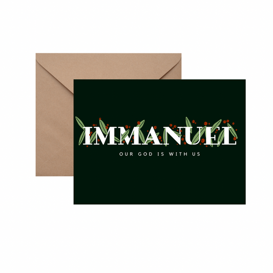 Immanuel - CHRISTMAS CARD w/ ENVELOPE